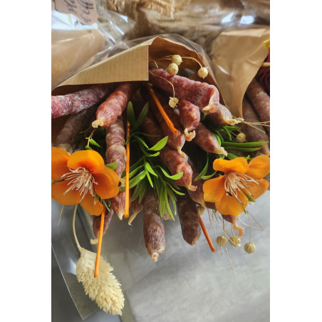 bouquets fleurs jardin saucissons sauciflettes justin bridou saint azay cochonou