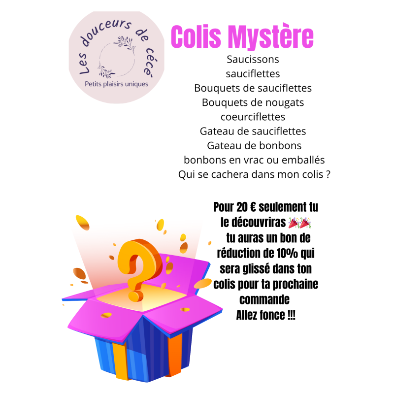 colis mystére saucissons bonbons barbecue fete amis anniversaire