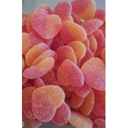 coeur de peche  bonbons haribo fizzy enfants adultes anniversaire friandises