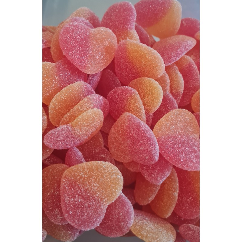 coeur de peche  bonbons haribo fizzy enfants adultes anniversaire friandises