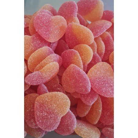 coeur de peche  bonbons haribo fizzy enfants adultes anniversaire friandises