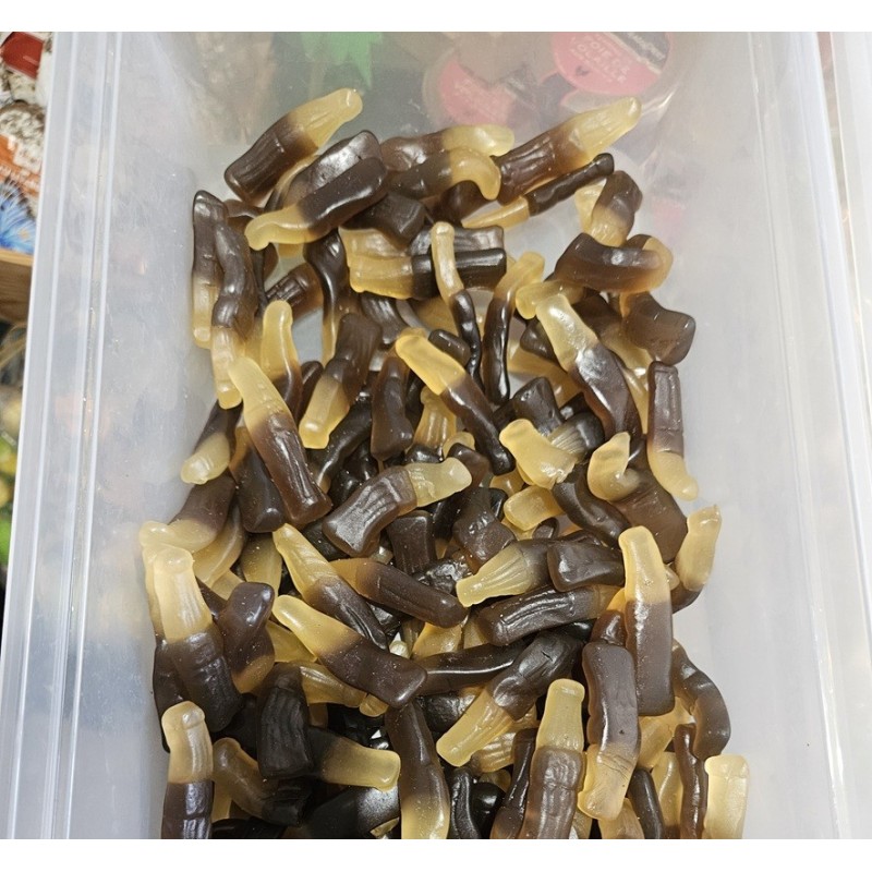 bouteille de cola lisse bonbons coca cola enfants haribo dulceplus damel fizzy
