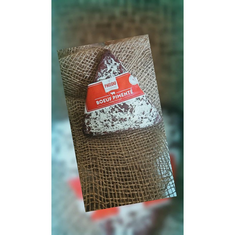 boeuf pimenté pommes calvados saucisson apero adultes enfants succulent gouteux luxe cochonou justin bridou philou normand