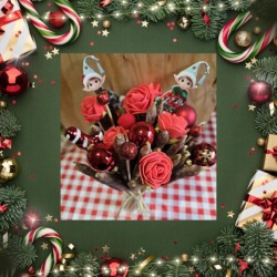 Bouquet de sauciflettes noel par 25