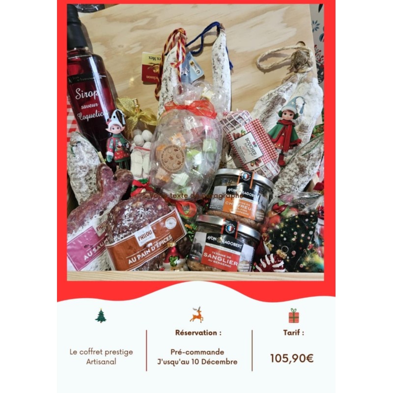 caisse garnie noel saucissons philou salaison asucisson de france