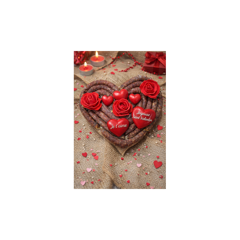 saucissons sauciflettes coeur saint valentin fete barbecue amour douceur adultes enfants anniversaire