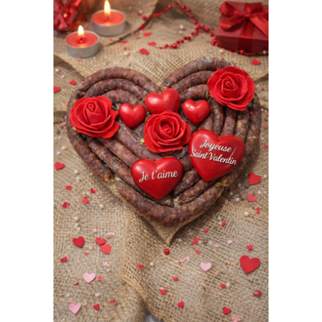 saucissons sauciflettes coeur saint valentin fete barbecue amour douceur adultes enfants anniversaire