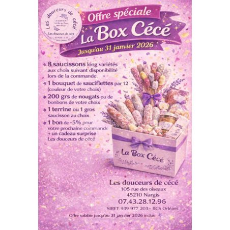 La box cécé a 30 eur au lieu de 35eur