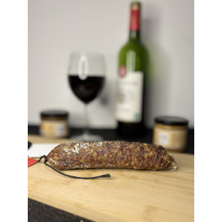 aucisson au cerf gibier cochonou justin bridou saint agaune auvernou saucisses sauciflettes le cérasin