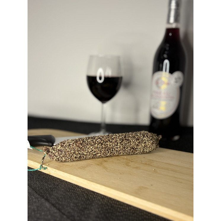 saucisson poivre epices piquant fort sauciflette saucisse gout cochonou justin bridou