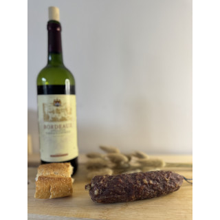 saucisson vigneron vin rouge oignons echalotes justin bridou