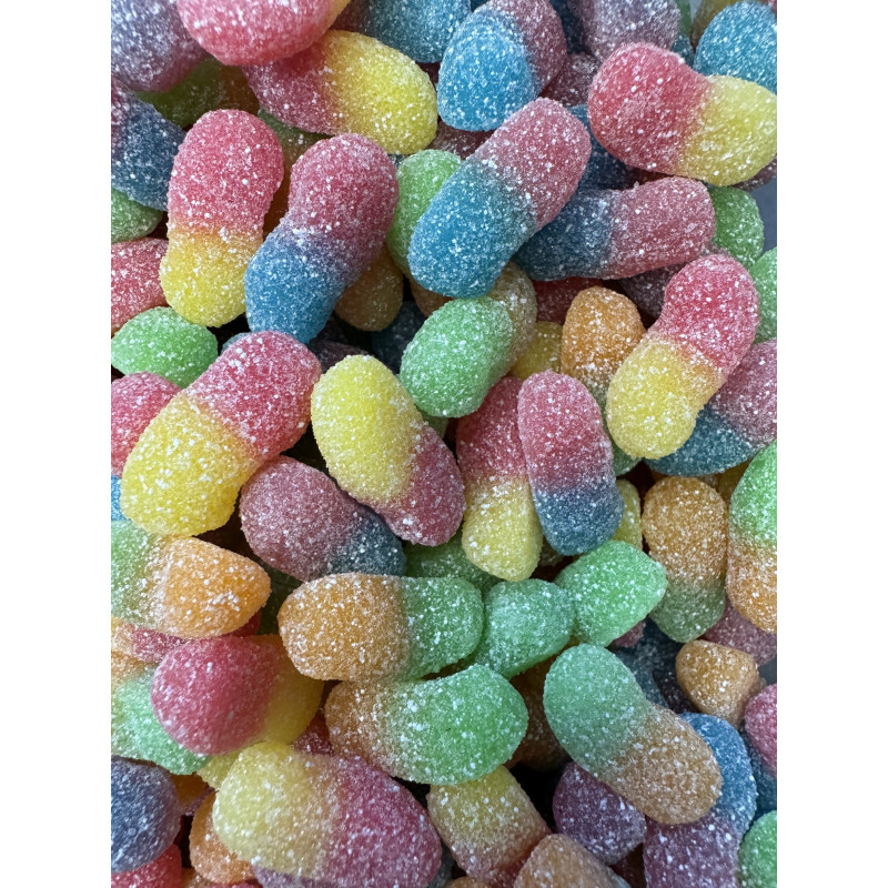 bonbons haribo fizzy banane fruits sucrés cémoi cerdan ferrero trolli carambar chupa chups vers