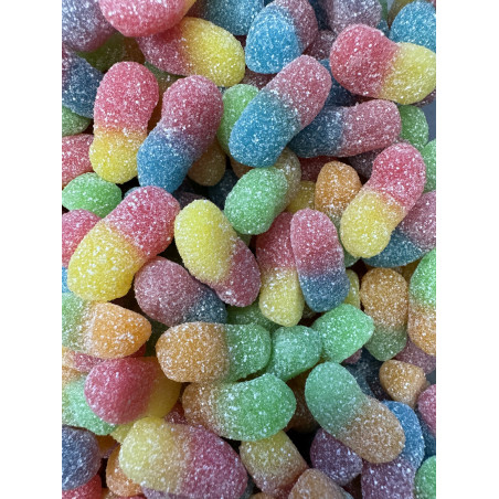 bonbons haribo fizzy banane fruits sucrés cémoi cerdan ferrero trolli carambar chupa chups vers