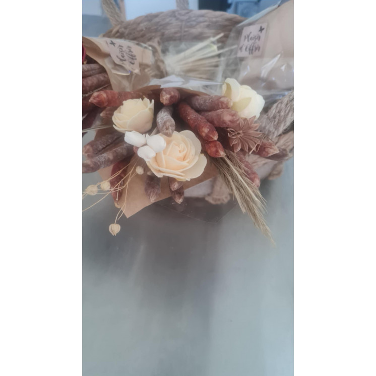 bouquets fleurs jardin saucissons sauciflettes justin bridou saint azay